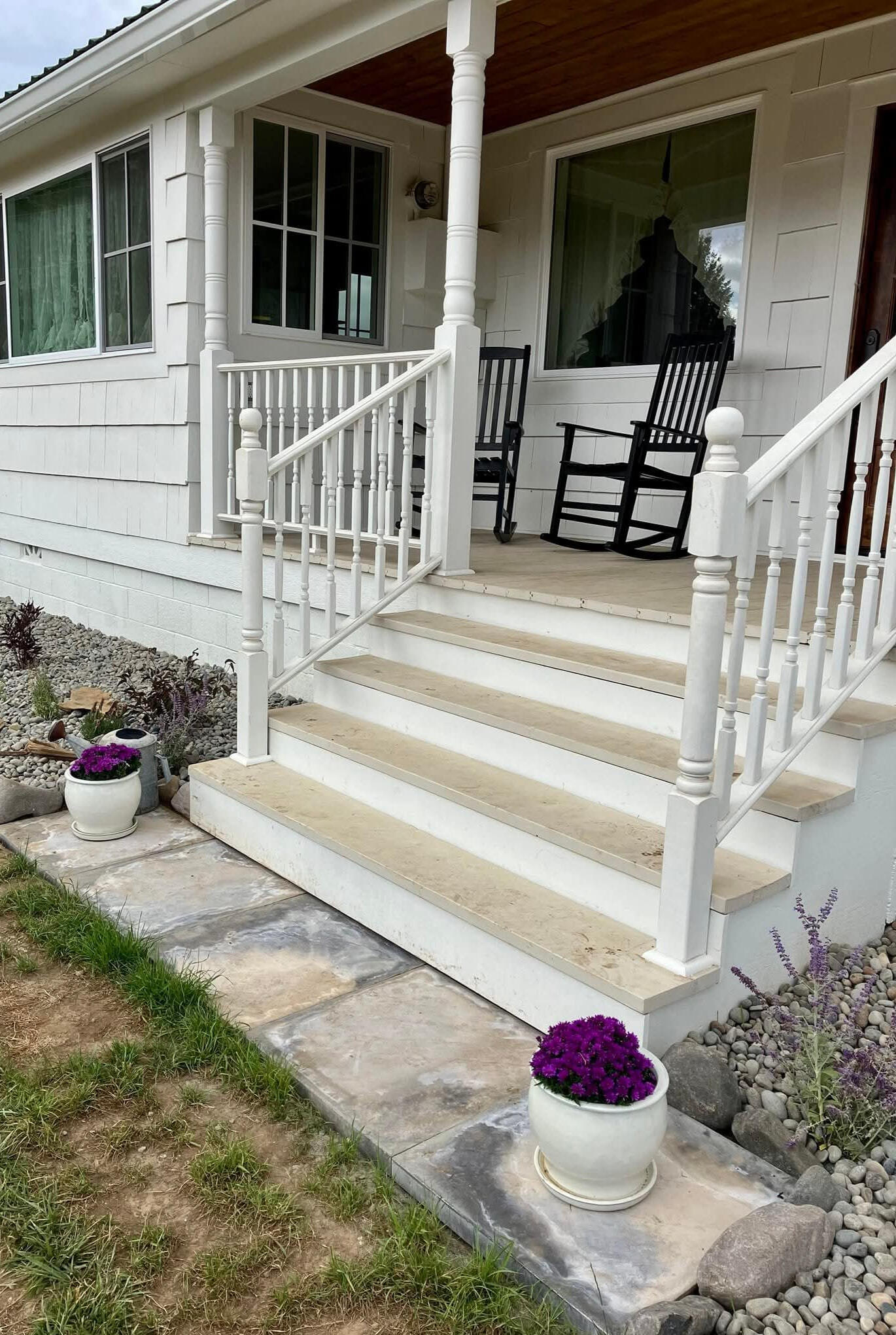 Front porch on old farm house